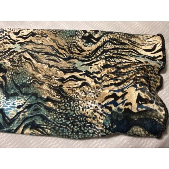 Vintage Y2K 3/4 sleeve T Shirt fairy lettuce trim whimsy Artsy 90s Animal Print - Picture 8 of 16